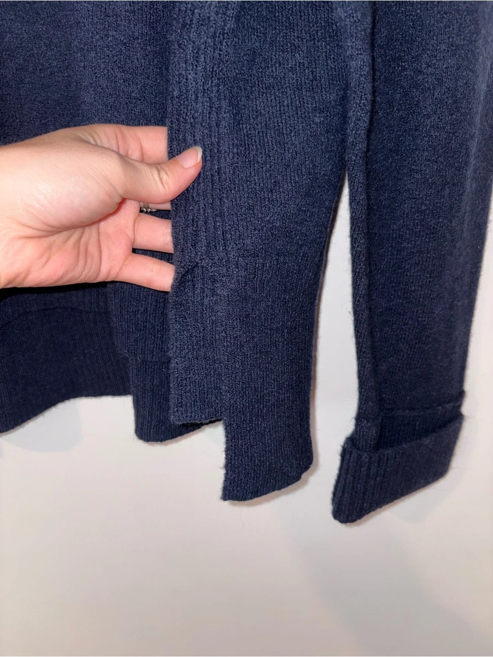 J. Crew Cozy Navy Turtleneck Sweater
